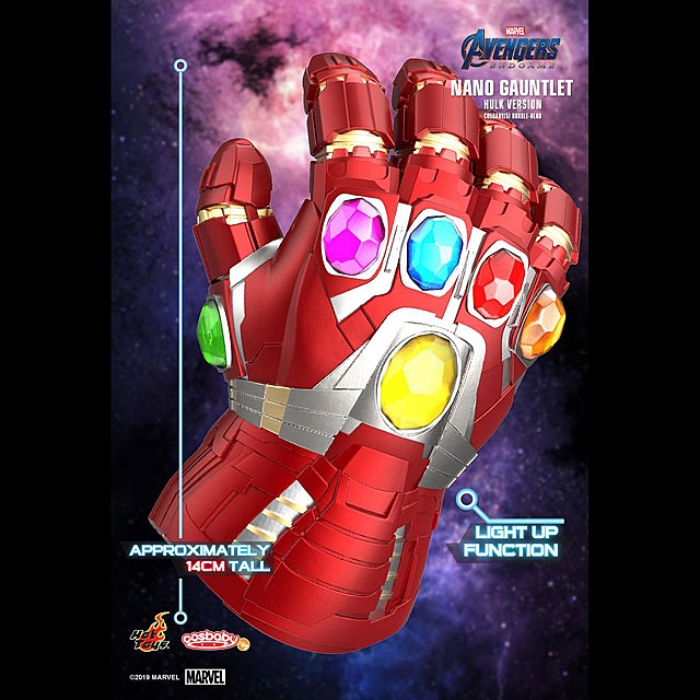 Hot Toys Avengers Endgame - Nano Gauntlet Hulk Version Cosbaby (S) Bobble-Head