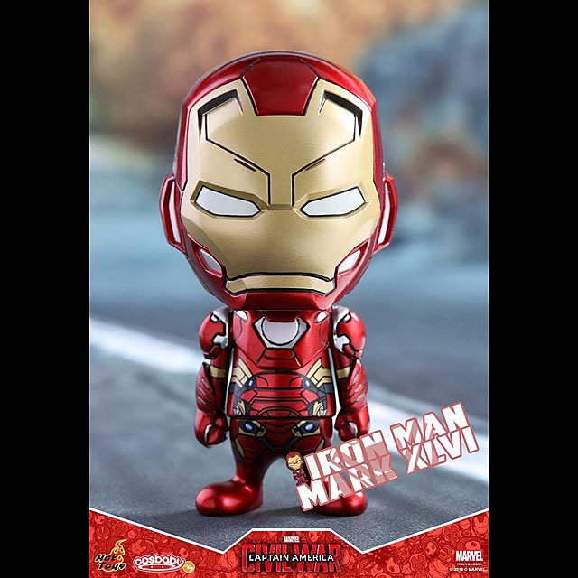 Hot Toys Captain America 3 Civil War - Iron Man Mark XLVI Cosbaby Bobble-Head