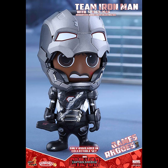 Hot Toys Captain America 3 Civil War - Team Iron Man with Spider-Man Cosbaby Bobble-Head Collectible Set