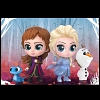 Hot Toys Frozen II - Elsa Anna Olaf Salamander Cosbaby (S) Bobble-Head