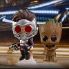 Hot Toys Guardians of the Galaxy Vol. 2 - Star-Lord & Groot Cosbaby Bobble-Head Collectible Set