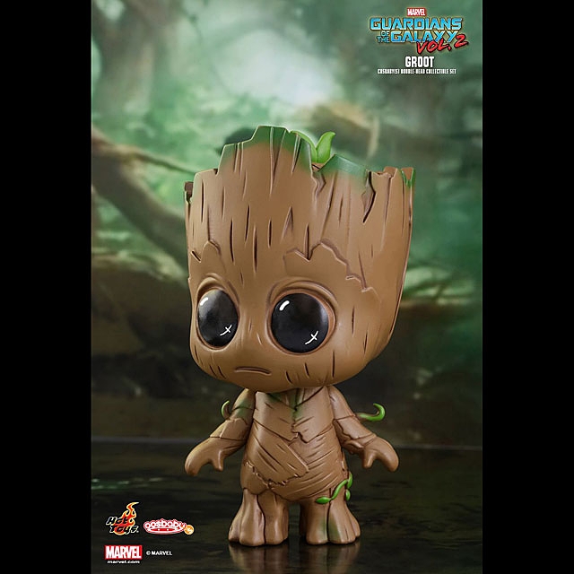 Hot Toys Guardians of the Galaxy Vol. 2 - Groot Cosbaby Bobble-Head Collectible Set