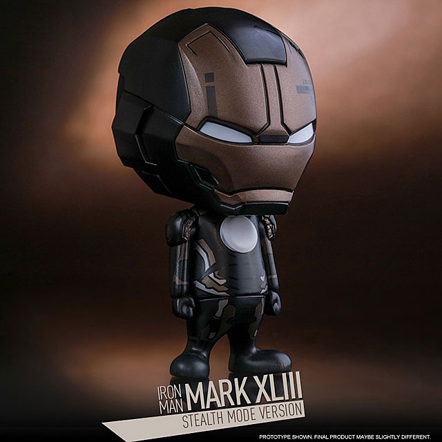 Hot Toys Iron Man Mark XLIII (Stealth Mode Version) Cosbaby (S) Bobble-Head Set