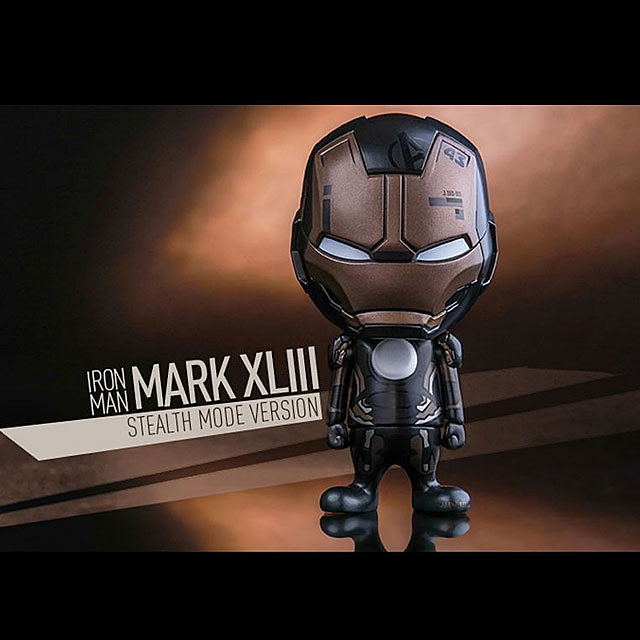 Hot Toys Iron Man Mark XLIII (Stealth Mode Version) Cosbaby (S) Bobble-Head Set