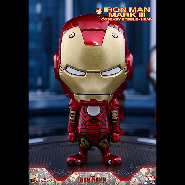 Hot Toys Iron Man Mark I-VII Cosbaby Bobble-Head Series Collectible Set