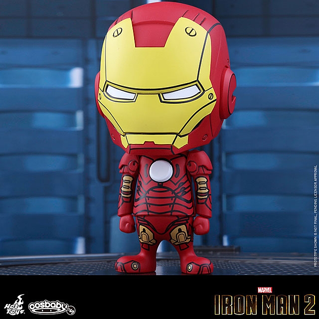Hot Toys Iron Man Mark III (Comic Color Version) Cosbaby Bobble-Head