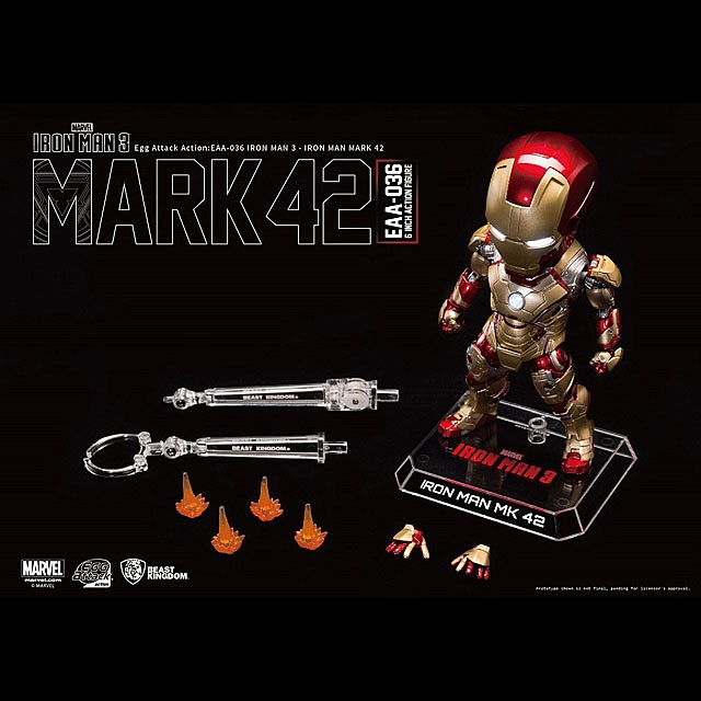 Beast Kingdom Egg Attack Action Marvel  Age of Ultron - Iron Man MK42 (EAA-036)