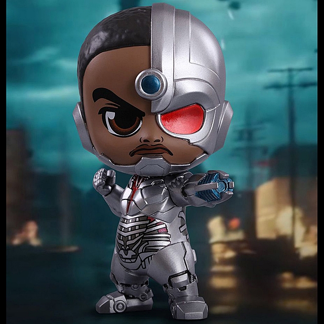 Hot Toys Justice League - Cyborg Cosbaby (S) Bobble-Head