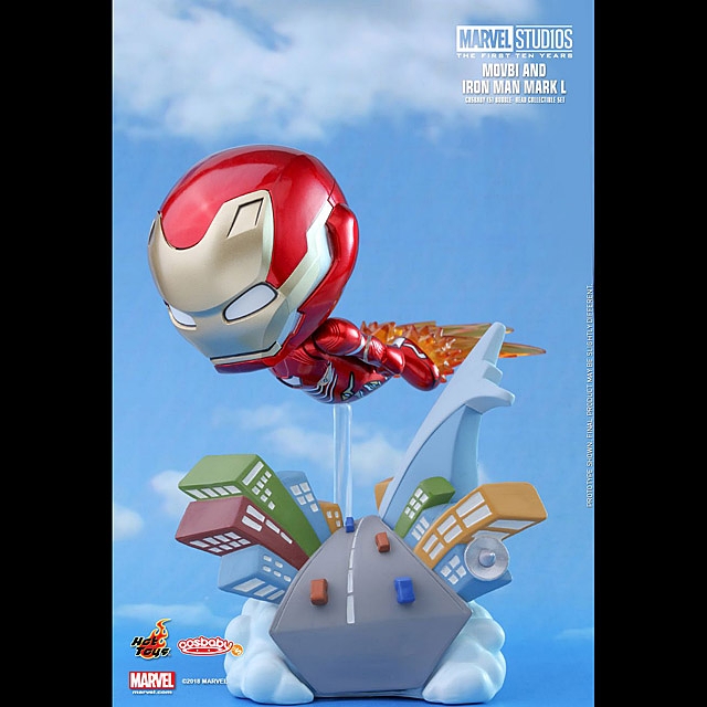 Hot Toys Movbi and Iron Man Mark L Cosbaby (S) Bobble-Head Collectible Set