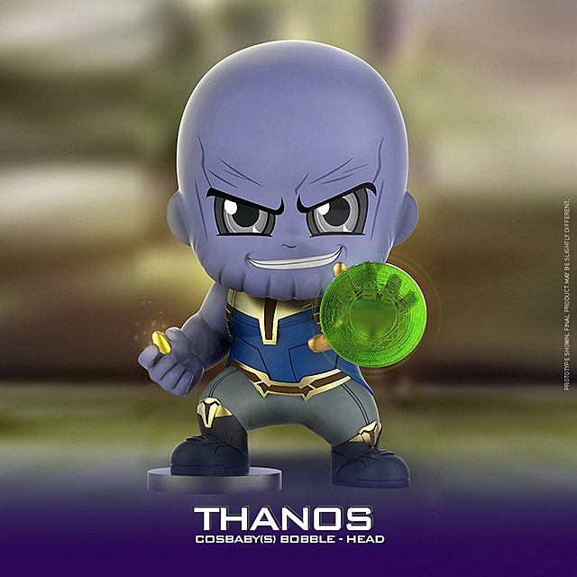 Hot Toys Thanos and Vision Cosbaby (S) Bobble-Head Collectible Set