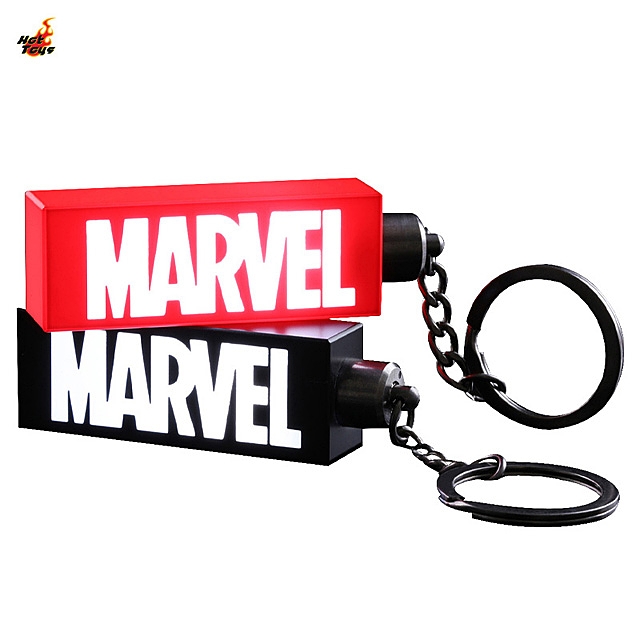 Hot Toys Illuminated Marvel Logo Keychain