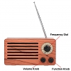 Retro Wooden FM Radio Bluetooth Speaker NR-3013