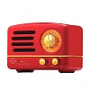 Retro Mini Metal FM Radio Bluetooth Speaker - Red