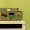 Retro Mini Metal FM Radio Bluetooth Speaker - Green