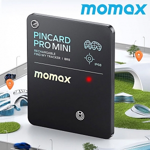 Momax PinCard Pro Mini Rechargeable Find My Tracker