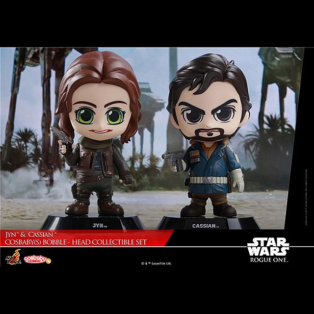 Hot Toys Star War Rogue One - Jyn & Cassian Cosbaby (S) Bobble-Head Collectible Set