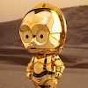 Hot Toys Star Wars C-3PO Cosbaby (L) Bobble-Head