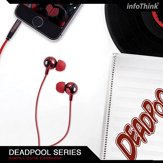 infoThink Deadpool 2 Simply Cute 3.5mm Earphone