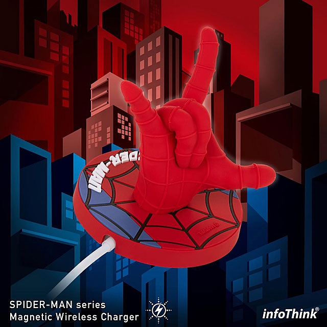 infoThink Spider-Man Magnetic Wireless Charger