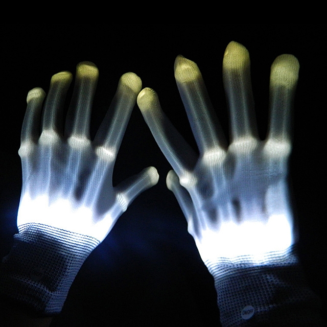 LED Light Finger Gloves