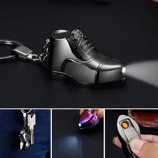 USB Mini Shoe Lighter Keychain