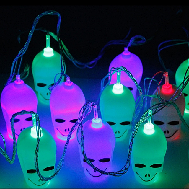 Halloween Skull Decor Light (16 LED lights)