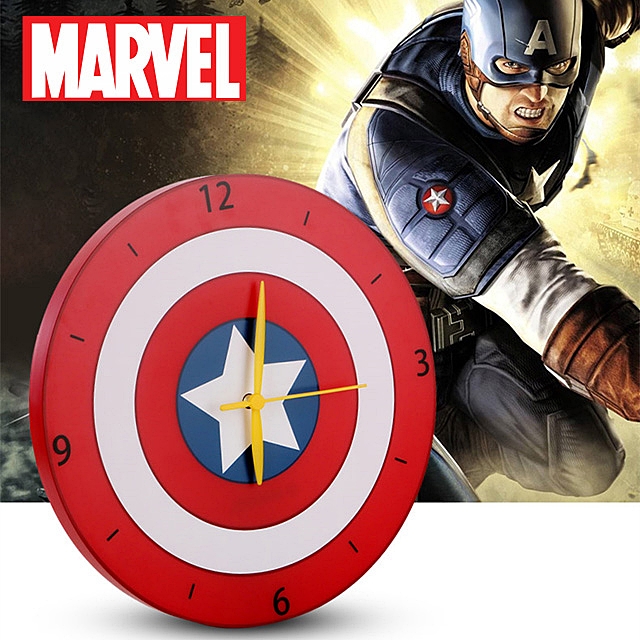 MARVEL Captain America Shield Wall Clock