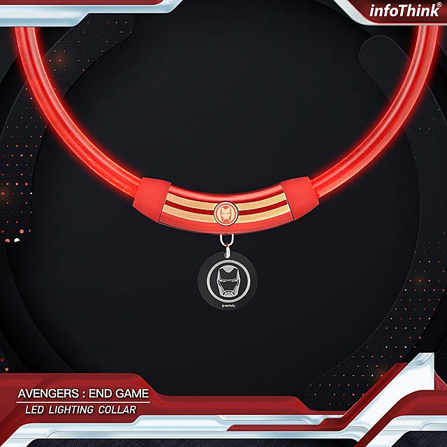 infothink AVENGERS - ENDGAME Series LED Lighting Collar (Iron Man)