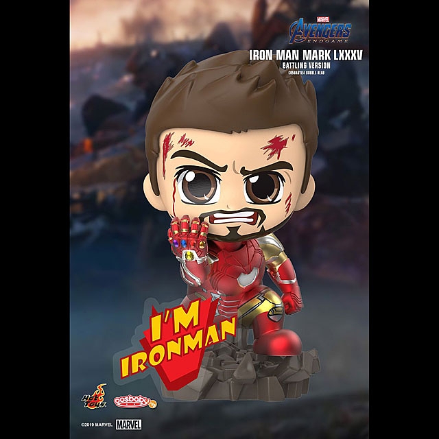 Hot Toys Avengers Endgame - Iron Man Mark LXXXV Battling Version Cosbaby (S) Bobble-Head