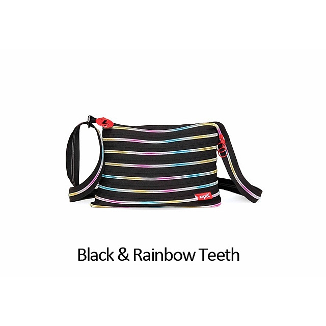 ZIPIT Le Gym Large Shoulder Bag, Black & Rainbow Teeth : :  Clothing, Shoes & Accessories