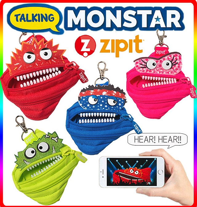 Zipit Talking Monstars Coin Purse