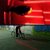 3-LED Safety Night Bike Tail Light with 2 Lasers