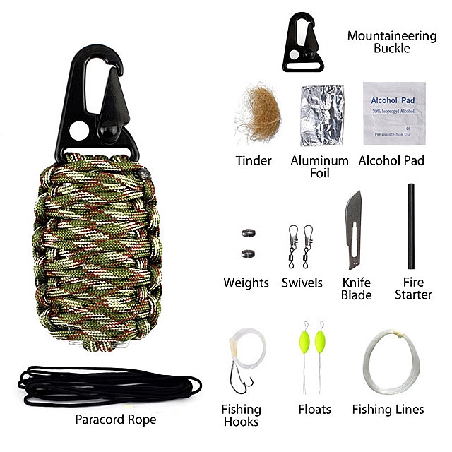 12-in-1 Outdoor Survival Emergency Kits
