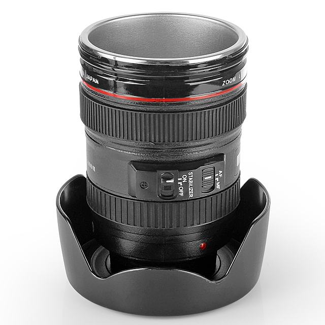 Lens EF 24-105mm f/4L IS USM Metallic Mug with Flower Petal Lid