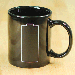 Battery Level Heat-Sensitive Mug