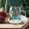 Christmas Tree Double-Layer Glass Cup