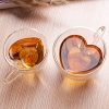 Heart Double-Layer Glass Cup