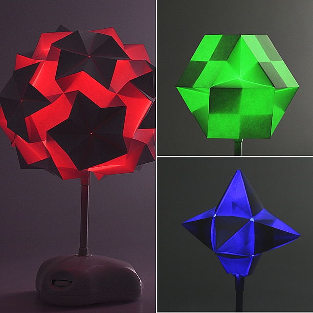 Origami Paper Folding Mysterious Desk Lamp Akari