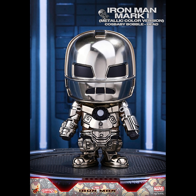 Hot Toys Iron Man Mark I (Metallic Color Version) Cosbaby Bobble-Head