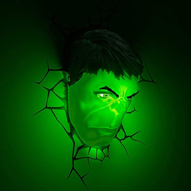 Hulk Mask 3D Decorative Wall Lamp