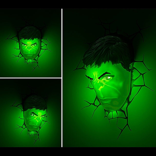 Hulk Mask 3D Decorative Wall Lamp