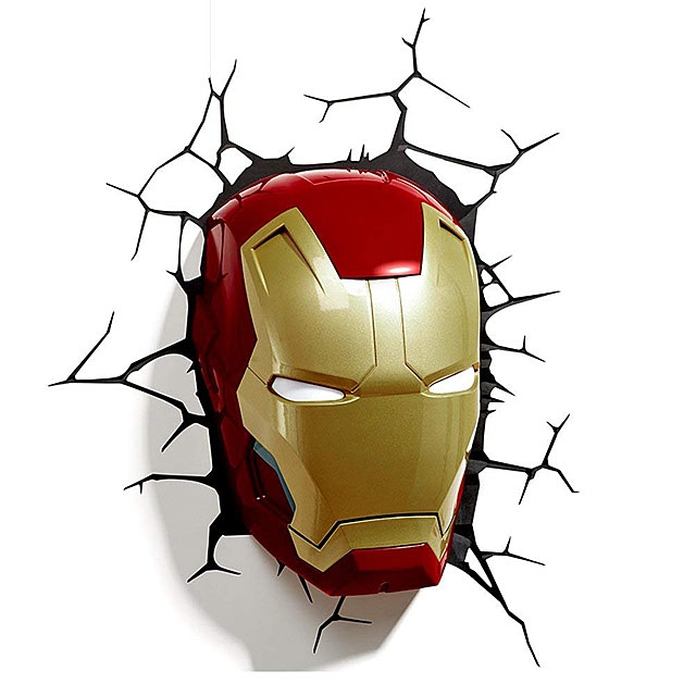 Iron Man Mask 3D Decorative Wall Lamp