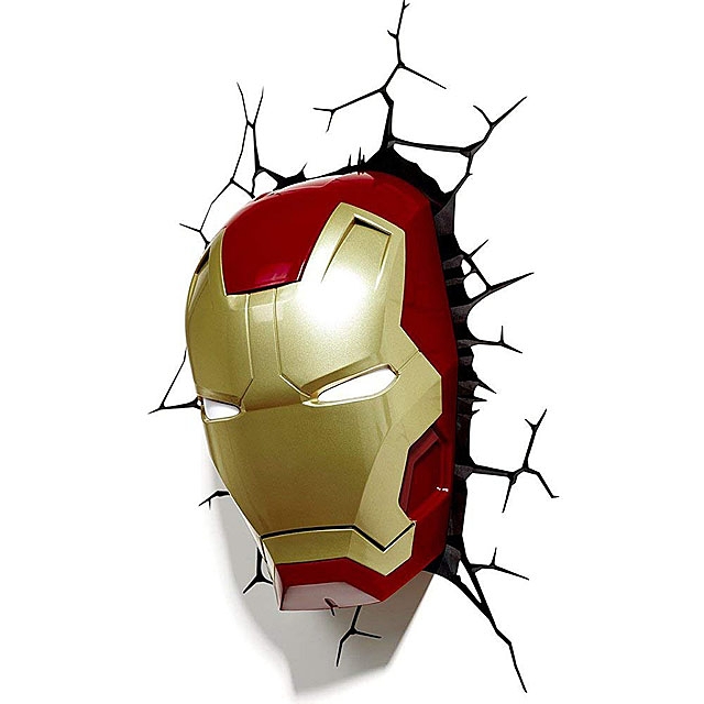 Iron Man Mask 3D Decorative Wall Lamp