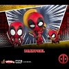 Hot Toys Lady Deadpool Kidpool Dogpool Cosbaby (S) Bobble-Head Collectible Set