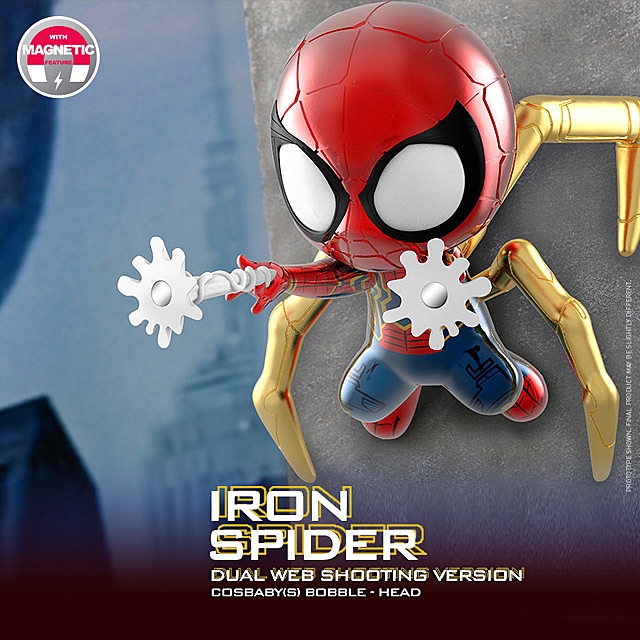 Hot Toys Cosbaby Avengers Infinity War Iron Spider Light Up Function Figure 