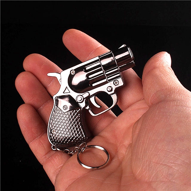 Mini Metallic Police Revolver Gun Lighter