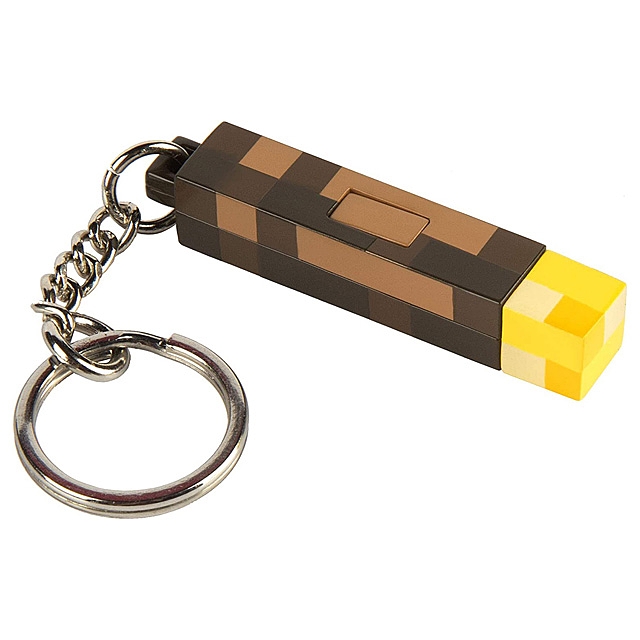 Minecraft Torch LED Keychain