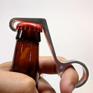 One Hand Bottle Opener