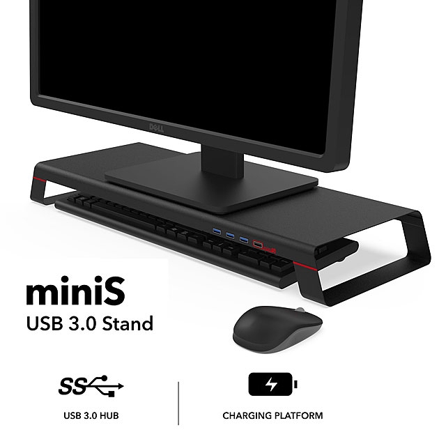 MonitorMate miniS - USB 3.0 Metal Monitor/Laptop Stand