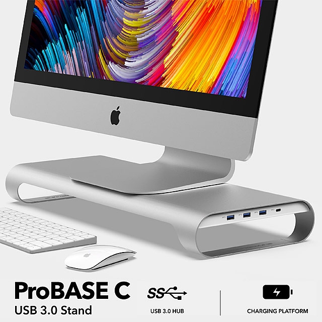 MonitorMate ProBASE C - USB 3.0 Aluminum Monitor/Laptop Stand